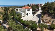 Kournas MIT VIDEO - Kreta, Kournas: Luxusvilla mit Panorama-Meerblick und drei Apartments zu verkaufen Haus kaufen